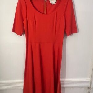 Kate spade poppy red color dress. Size 6. Knee length
